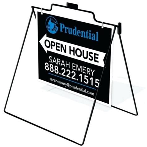 a frame metal stand open house holders|a frame sign stand.